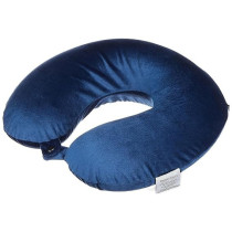 Soft Travel Pillow With Eye Cover And Ear Plugs Blue Colour, 44 x 27Centimeter