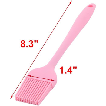 Basting Bbq Pastry Oil Brush, Pink Colour