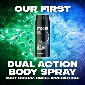 Axe Body Spray For Men Black, 150 ml