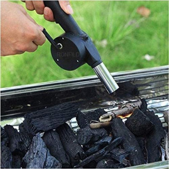 Bbq Air Blower Black, 25cm