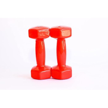 2-Piece Dumbbell Set, Red Colour, 3 Kg Each