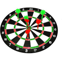 Dart Board Game With 6 Darts And Instruction Manual 2 In 1, 14 Inch