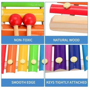 Hy Mini Musicians Xylophone, Multicolour For 3+ Years