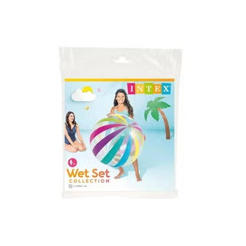 Intex Jumbo Ball 42 Inch, Rainbow Beach Balls For Swimming At The Pool
