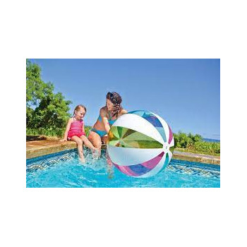 Intex Jumbo Ball 42 Inch, Rainbow Beach Balls For Swimming At The Pool