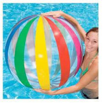 Intex Jumbo Ball 42 Inch, Rainbow Beach Balls For Swimming At The Pool