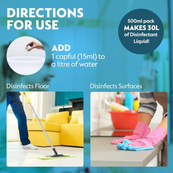 Dettol Anti-Bacterial Antiseptic Disinfectant Multicolour, 500 ml