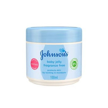 Johnson'S Baby Jelly, Fragrance Free, Protects Skin By Locking In Moisture, 100 ml