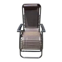 Multipurpose Foldable Chair, Black/Brown Colour