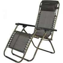 Multipurpose Foldable Chair, Black/Brown Colour