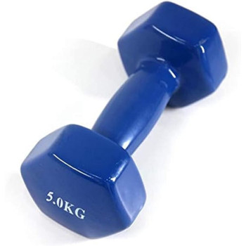 1-Piece Weight Lifting Dumbbells, Blue Colour, 5Kg