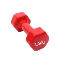 1-Piece Weight Lifting Training Dumbbell Set, Red Colour, 2 Kg