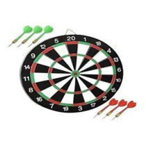 Dart Board-17 Inch, Indoor And Outdoor Magnetic Dartboard Kit with 6 Soft Darts Ideal For Playing Boys And Girls