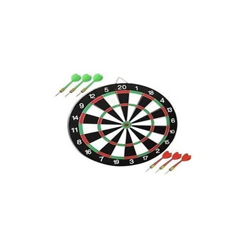 Dart Board-17 Inch, Indoor And Outdoor Magnetic Dartboard Kit with 6 Soft Darts Ideal For Playing Boys And Girls
