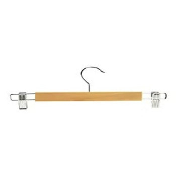 Whitmor Pack Of 5 Wooden Skirt Hangers Beige Colour, 1 x 13.5 x 4.88 Inch