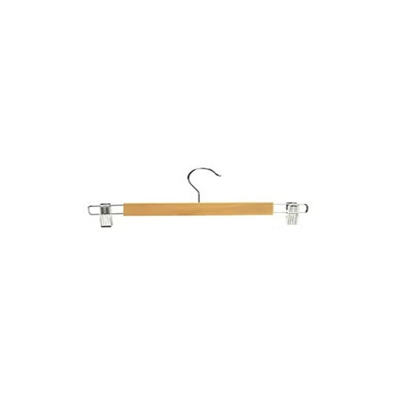 Whitmor Pack Of 5 Wooden Skirt Hangers Beige Colour, 1 x 13.5 x 4.88 Inch