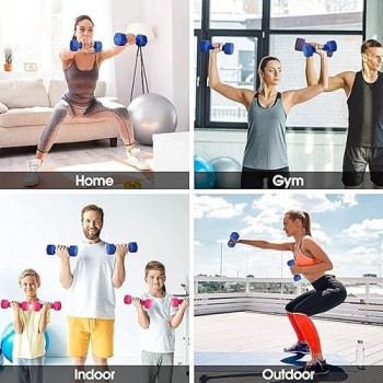 1-Piece Weight Lifting Dumbbells, Blue Colour, 2 Kg