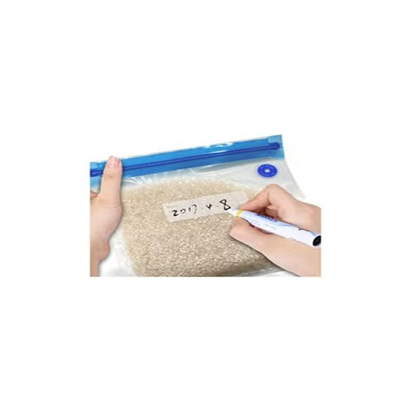 5-Piece Vacuum Storage Bags Set Clear/Blue Colour 22 x 21, 26 x 28, 22 x 34, 26 x 34, 30 x 34cm