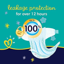 Pampers Baby-Dry Night Diapers For Extra Sleep Protection, Size 3, 7-11 Kg, 12 Diaper Count