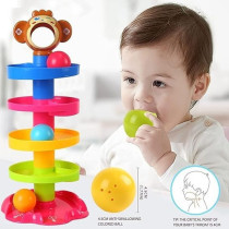 Huanger Baby Toys Rolling Ball Play And Learn Educational Activity Toy For Montessori For-9, 12, 18 Months And Infant/Toddler For 1-2 Years Old