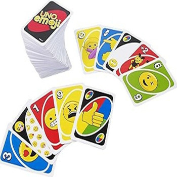 Uno Emoji Card Game, Multicolour