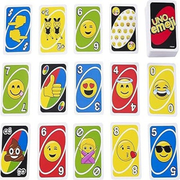 Uno Emoji Card Game, Multicolour