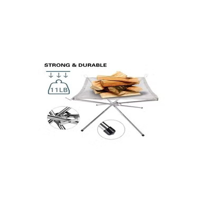 Campfire Rack, Outdoor Wood Burner Foldable Campfire, 25 x 10 x 10cm,