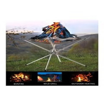 Campfire Rack, Outdoor Wood Burner Foldable Campfire, 25 x 10 x 10cm,