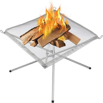 Campfire Rack, Outdoor Wood Burner Foldable Campfire, 25 x 10 x 10cm,