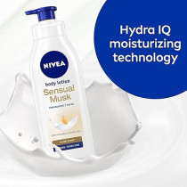 Nivea Sensual Musk Body Lotion, Musk Scent, Normal To Dry Skin, 400ml