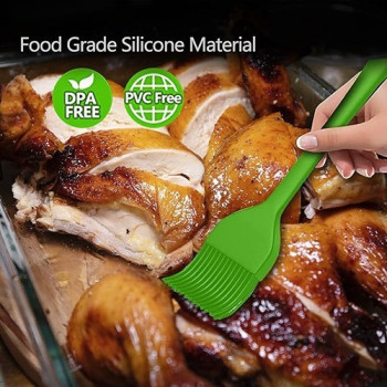 Barbecue Basting Brush Green Colour, 21 x 3.5cm