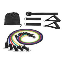 Resistance Bands Set With Door Anchor Handles Ankle Straps, Exercise Loop For Leg, Glute Activation, Strength And Training 21.8cm