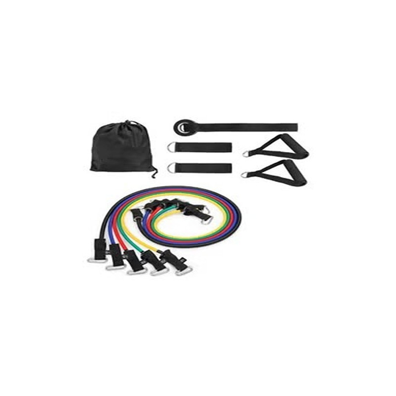 Resistance Bands Set With Door Anchor Handles Ankle Straps, Exercise Loop For Leg, Glute Activation, Strength And Training 21.8cm