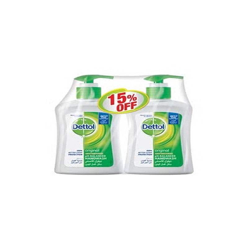 Dettol Original Anti-Bacterial Liquid Hand Wash Pack Of 2, 250 ml