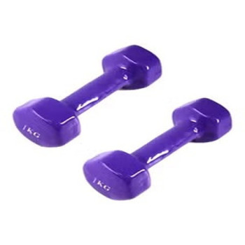 2-Piece Dumbbells Set, Purple Colour, 1Kg Each
