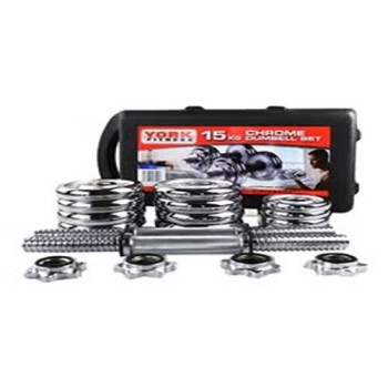 2-Piece York Fitness Dumbbell Set, 15 Kg