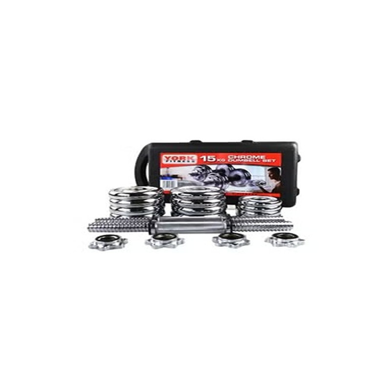 2-Piece York Fitness Dumbbell Set, 15 Kg
