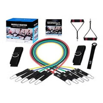 Fitness Insanity Resistance Band Set, Include 5 Stackable Exercise Bands 13.46 Inch