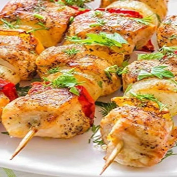 Barbecue Wooden Skewers For Shish Taouk Beige Colour, 16.1cm