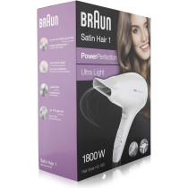 Braun Satin Hair 1 Powerperfection Dryer HD180 – Powerful, Compact, Lightweight