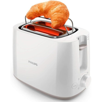 Philips Daily Toaster HD2581/01, Cool Wall, 800W, Removable Crumb Tray, Defrost And Reheat Settings, Cancel Button, 2 S