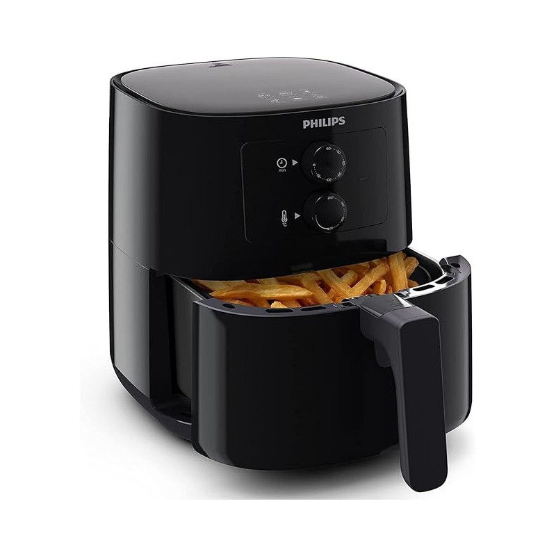 Philips Airfryer Essential - 4.1 Litre Pan, Deep Fryer Without Oil, Smart Sensing, Rapid Air, Nutriu App With Recipes