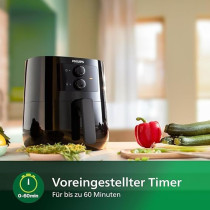 Philips Airfryer Essential - 4.1 Litre Pan, Deep Fryer Without Oil, Smart Sensing, Rapid Air, Nutriu App With Recipes