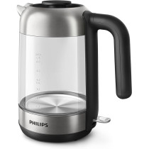 Philips Series 5000 Glass Kettle Stainless Steel, Crystal 2200W 1.7L, Mid Entry Light Status Indicator HD9339 / 81