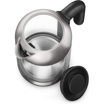 Philips Series 5000 Glass Kettle Stainless Steel, Crystal 2200W 1.7L, Mid Entry Light Status Indicator HD9339 / 81