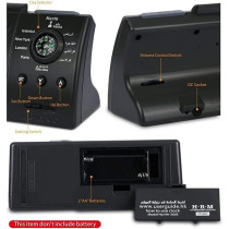 Al-Harameen HA-3005 Alarm Clock, Black