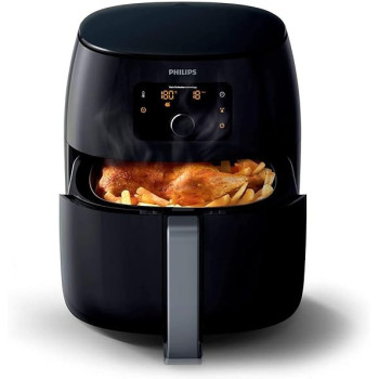Philips Avance Collection 2200W 1.4 Kg Air Fryer, With Fat Removal Technology For Healthy Cooking / Baking / Grilling, XXl, HD9650 / 91, Black Colour