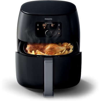 Philips Avance Collection 2200W Air Fryer, With Fat Removal Technology For Healthy Cooking / Baking / Grilling, Hd9650 / 91, Black, 1.4Kg XXL