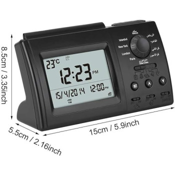 Islamic Azan Alarm Clock, Muslim Azan Table Prayer Clock HA-3006, Digital Muslim Prayer Alarm Athan Islam For Prayer