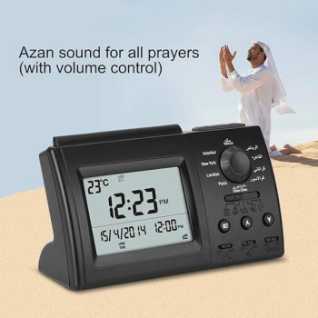 Islamic Azan Alarm Clock, Muslim Azan Table Prayer Clock HA-3006, Digital Muslim Prayer Alarm Athan Islam For Prayer